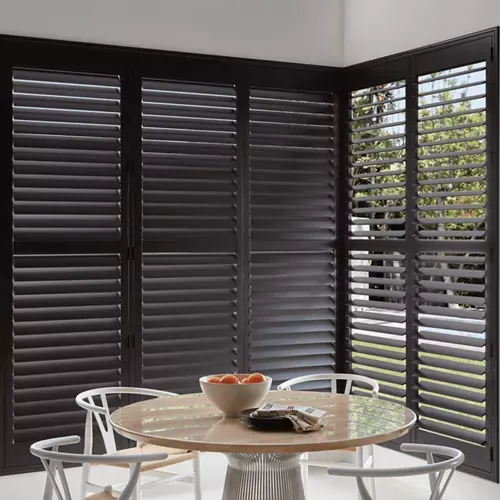 Black  Heritance® Wood Shutters